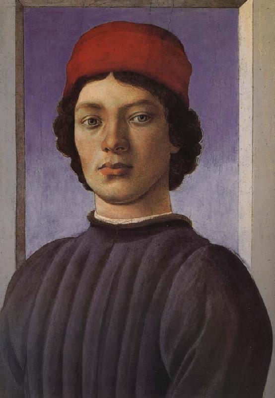 Sandro Botticelli Light blue background as the men Germany oil painting art
